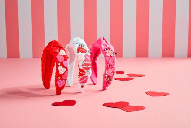 MudPie 80160056 Valentine Beaded Headband