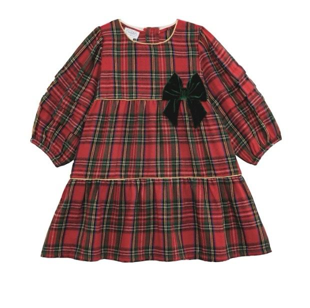 MudPie 15000313 Tartan Tier Dress