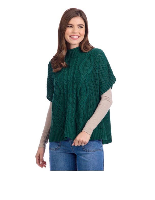 MudPie 80140127 Claude Cable Knit Sweater O/S