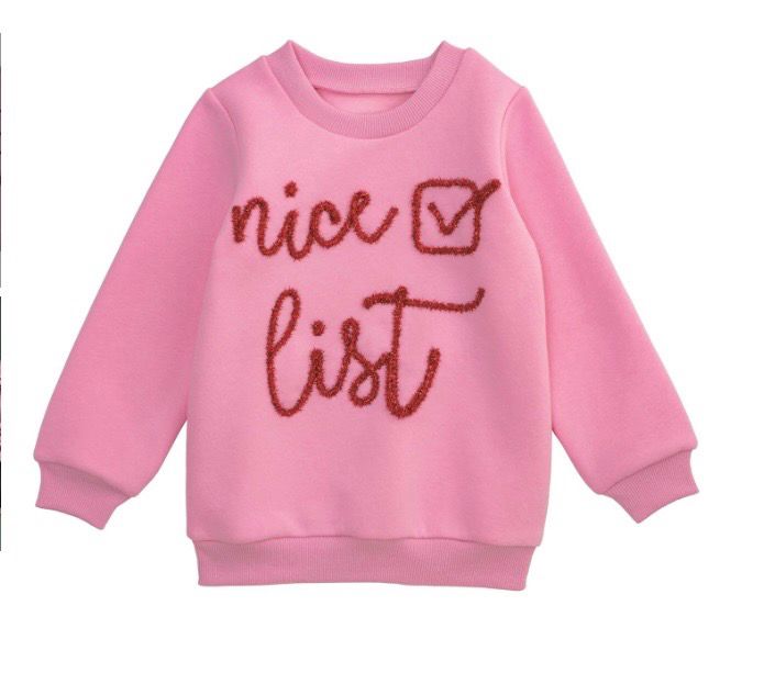 MudPie 15100266 Nice List Sweatshirt