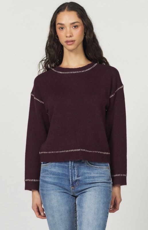 Another Love VCSW3352BRX Millie Sweater-Bordeaux