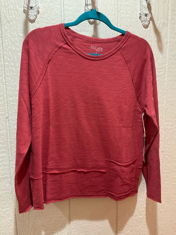 Habitat 10020 Escape Slub Pocket Pullover-Garnet