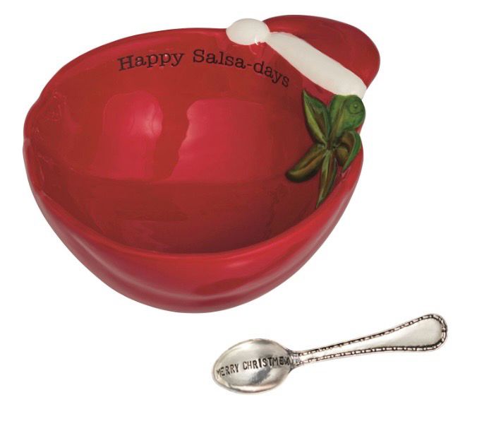 MudPie 41860128 Christmas Tomato Tidbit Bowl