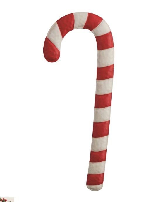 MudPie 46700418 Tin Candy Cane Ornament