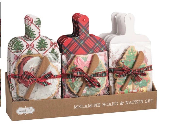 MudPie 42210188 Classic Christmas Melamine Boards