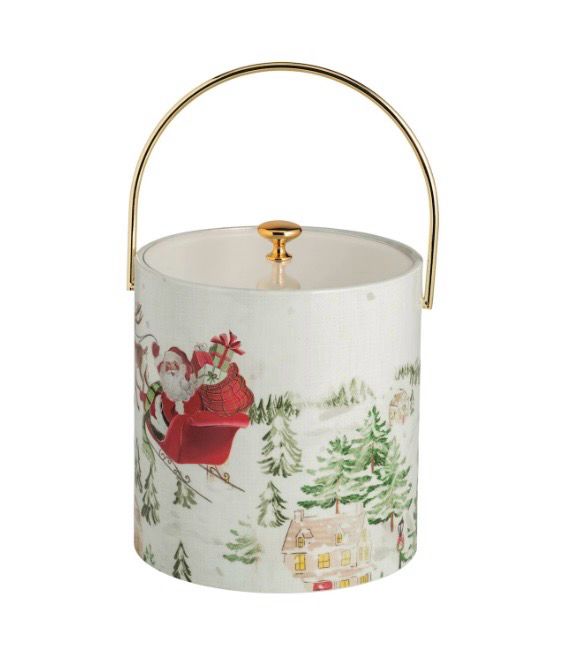 MudPie 42180022 Classic Christmas Ice Bucket