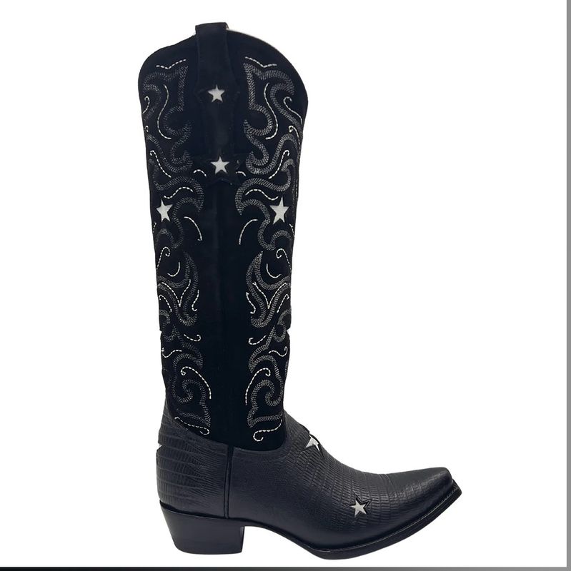 Old Gringo YL4009-2 Jena 17in. Black/Lizard Boot