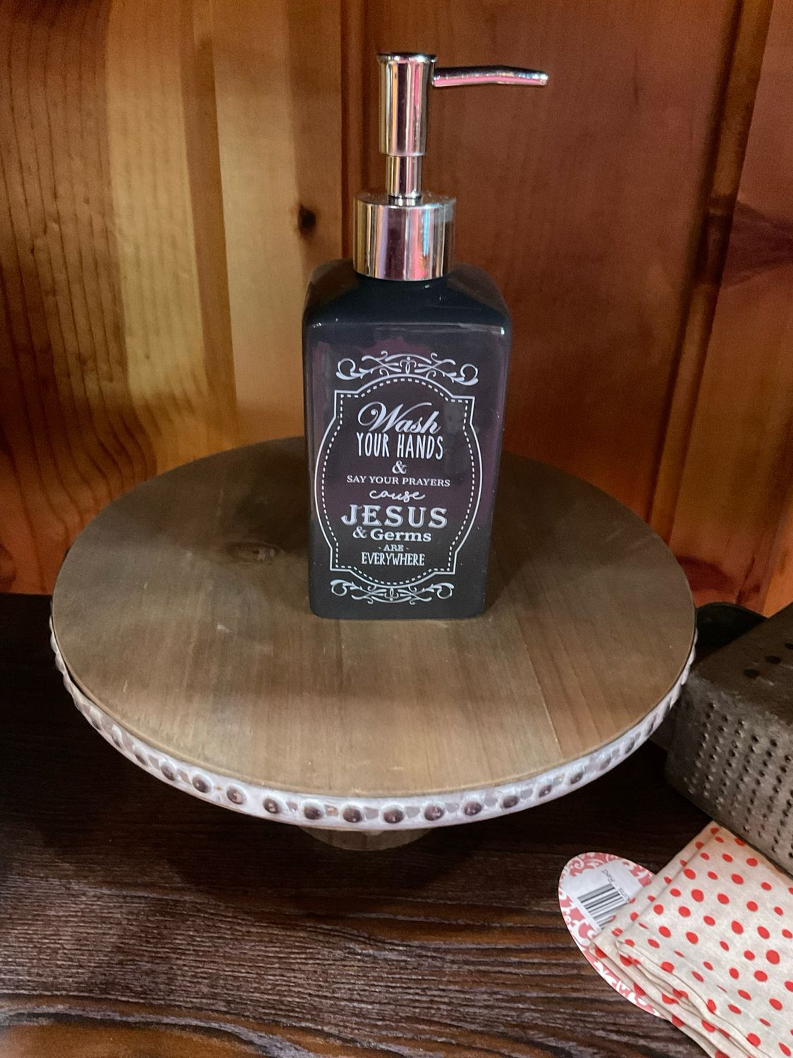 FaithWorks G1283 Soap Disp. Jesus &amp; Germs