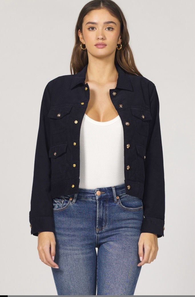 Dear John DFJ5011BCK Montana Cord Jacket-BlackIris