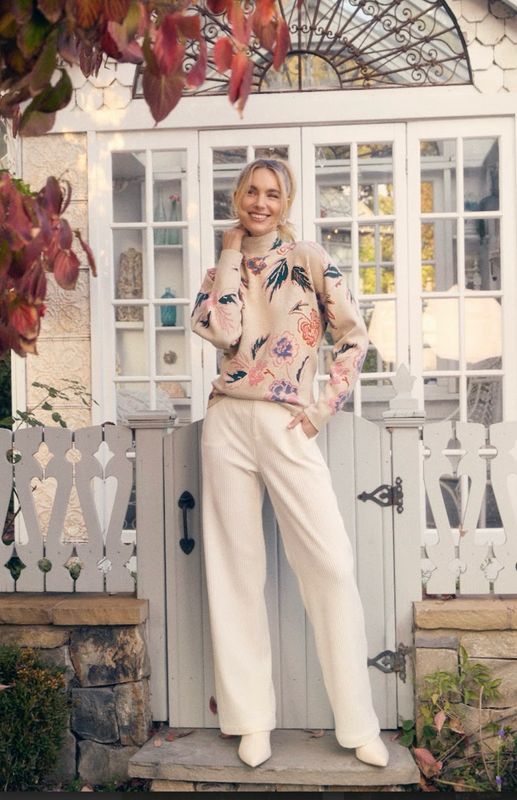 FDJ 1506535 Mock Neck Loose Fit Sweater 