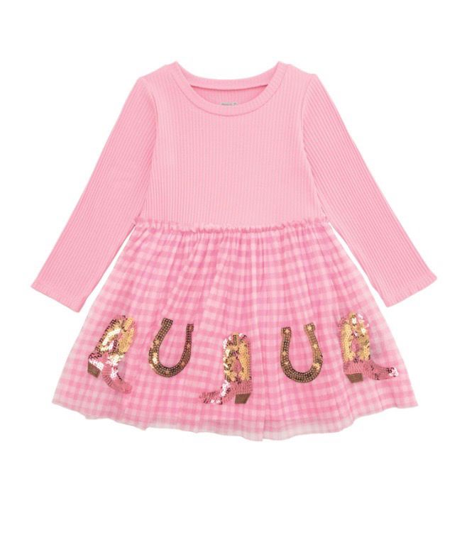 Mudpie 15000329 Sequin Western Tutu Dress