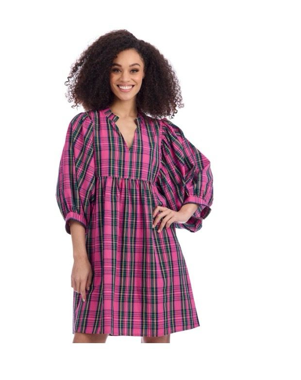 MudPie 85000278 Shipley Dress-Pink