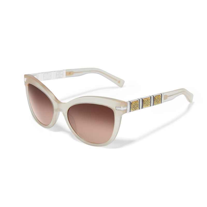 Brighton A13400 Mosaic Two Tone Sunglasses-Cream