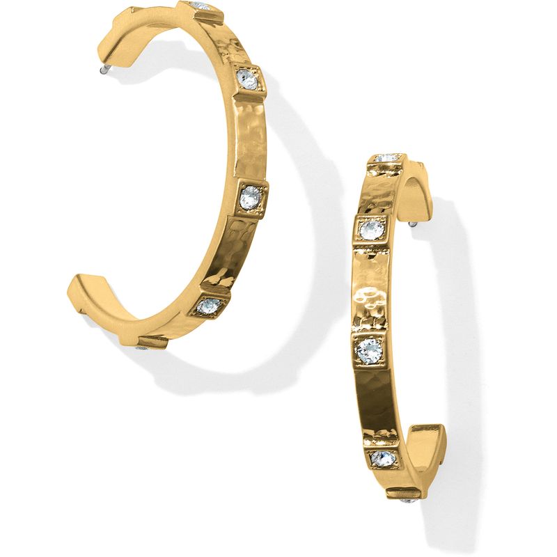 Brighton JA3905 Meridian Zenith Station Hoop Earrings-Gold