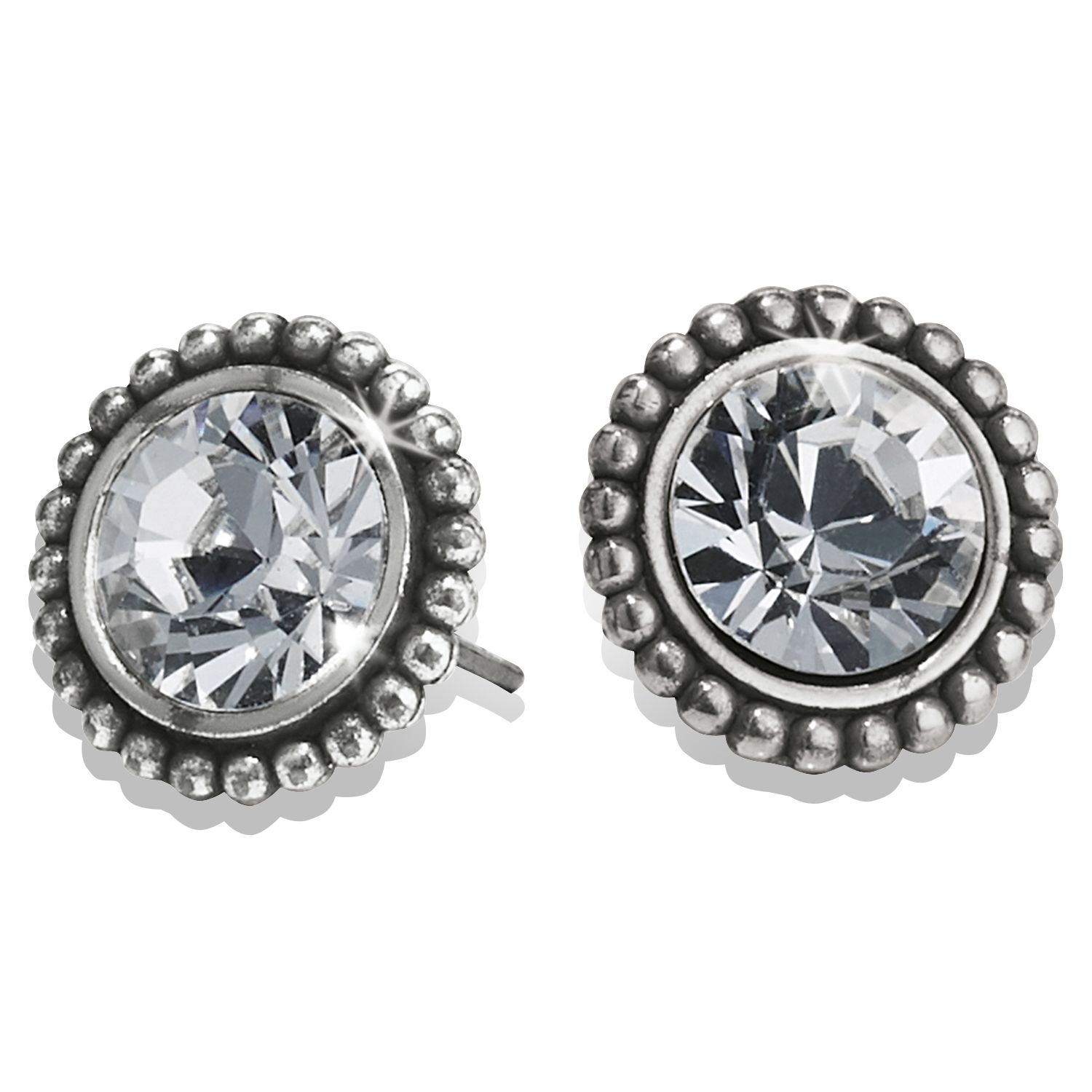 Brighton JE0442 Twinkle Large Post Earrings-Silver