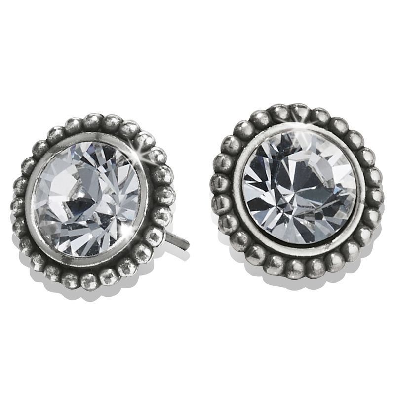 Brighton JE0442 Twinkle Large Post Earrings-Silver