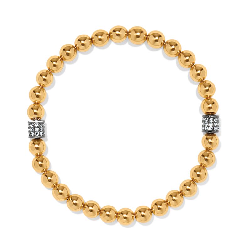 Brighton JF0264 Meridian Petite Stretch Bracelet-Gold/Gunmetal