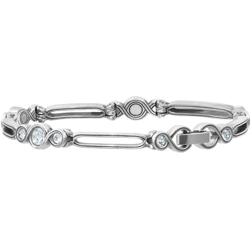 Brighton JF3641 Infinity Sparkle Bracelet-Silver