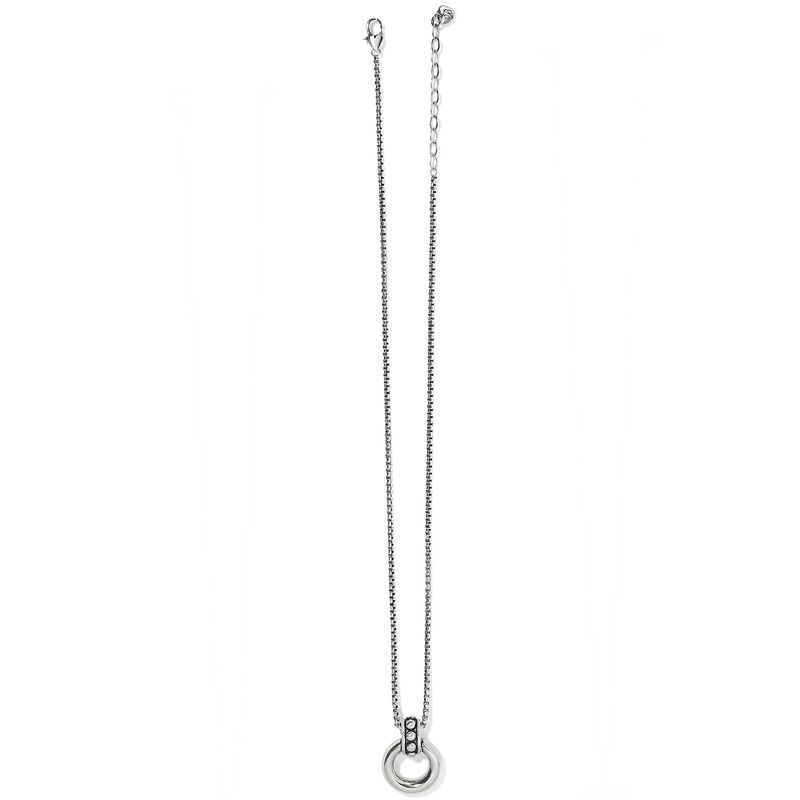 Brighton JM7417 Pretty Tough Stud Ring Necklace-Silver