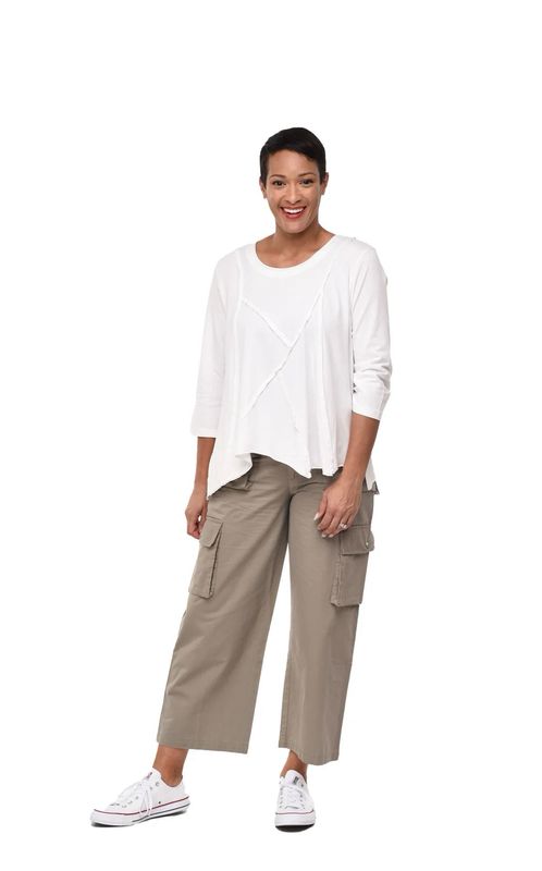 Tulip L130 Lindsay Top-White