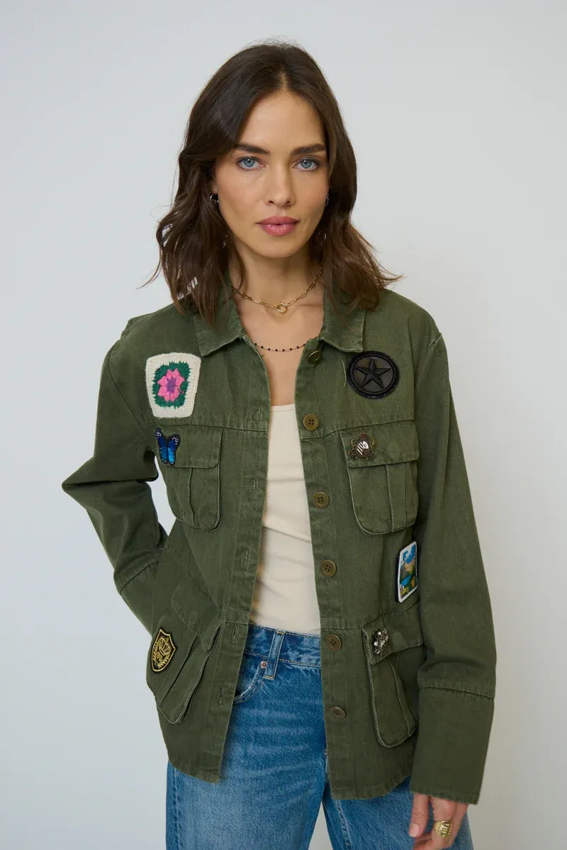 Central Park West CF25-20038W Brady Patch Shacket