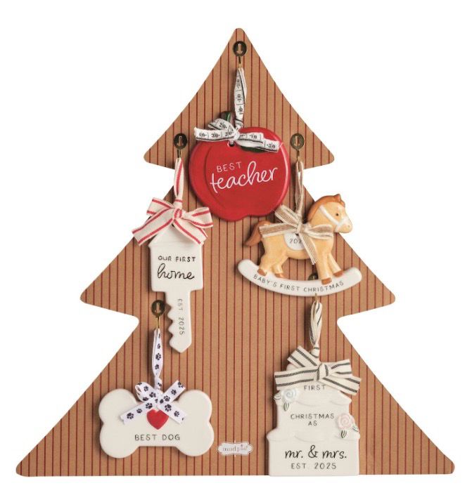 MudPie 46700427 Christmas Ceramic Ornaments