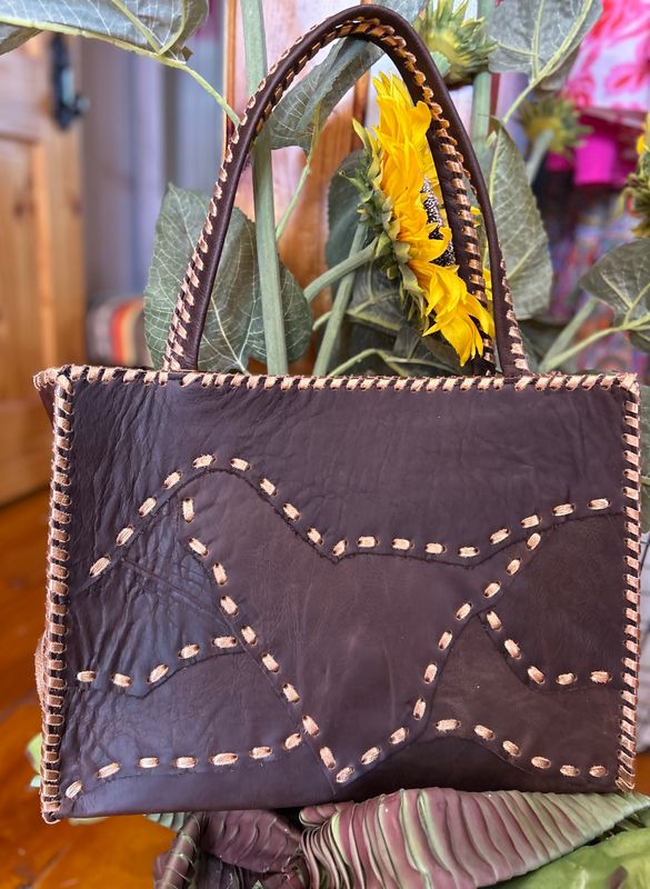 KurtMen 1911 Horizontal Wide Box Tote -Vintage Buffalo Bill Patch