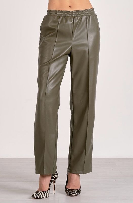 Elan FL2374 Elastic WB Vegan Leather-Pine/Olive