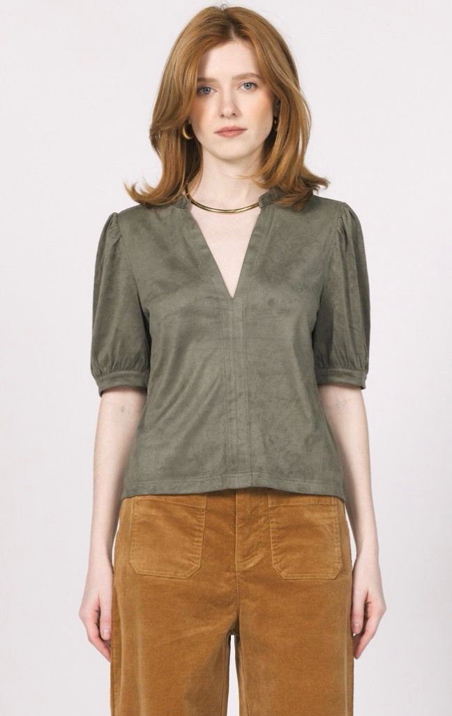 Another Love VCKN1796SGN Kalia-Puff SLV SlateGreen