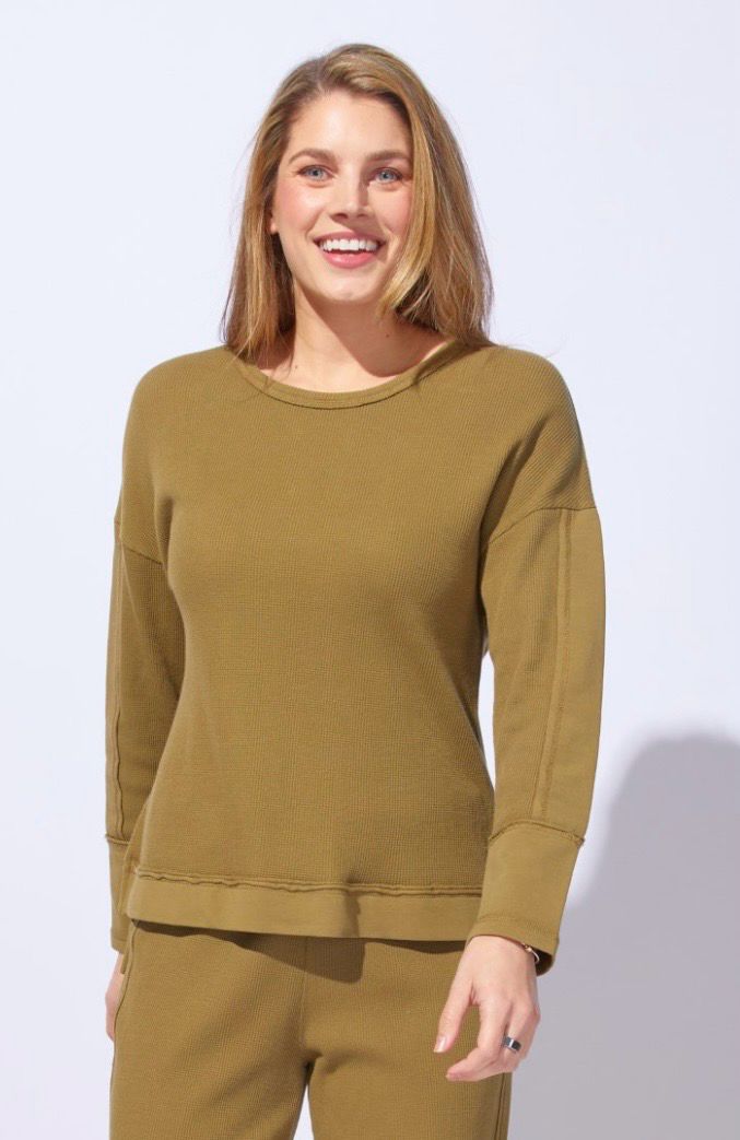 Habitat/Escape 26533 WaffleKnit Crew-Willow