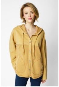 Habitat/Escape 26535 WaffleKnit Hoodie-Honey