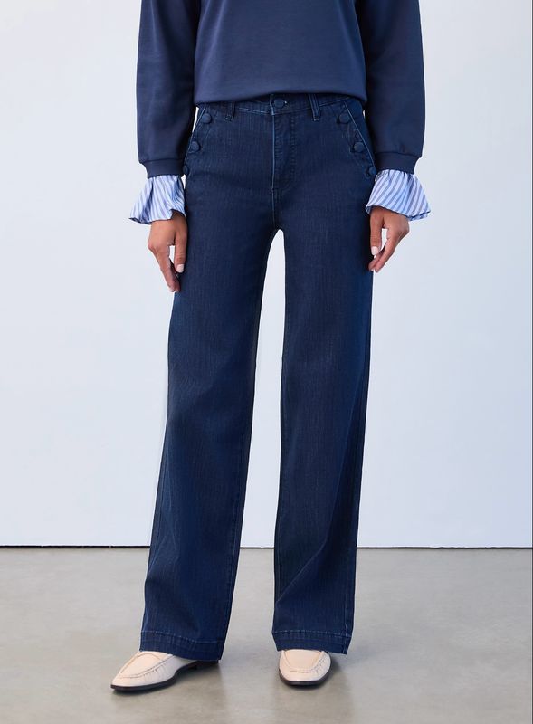 FDJ 6786370 Suzanne Wide Trouser Jean-DK Blue