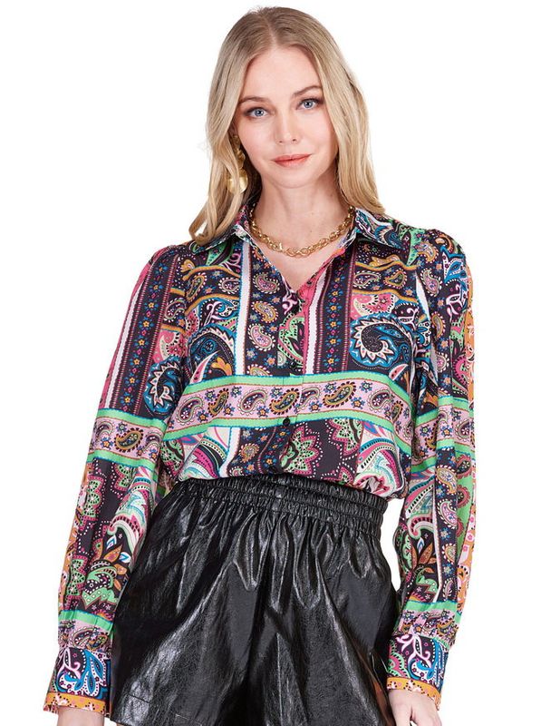 Joy Joy 74H7600 Puff Sleeve Blouse-ElaborPattern