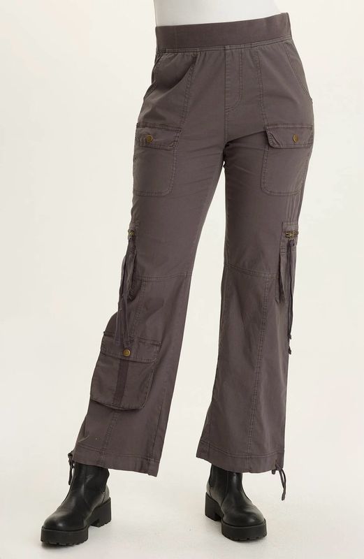 Wearables 22936W Poplin Chaucer Pant-Charcoal