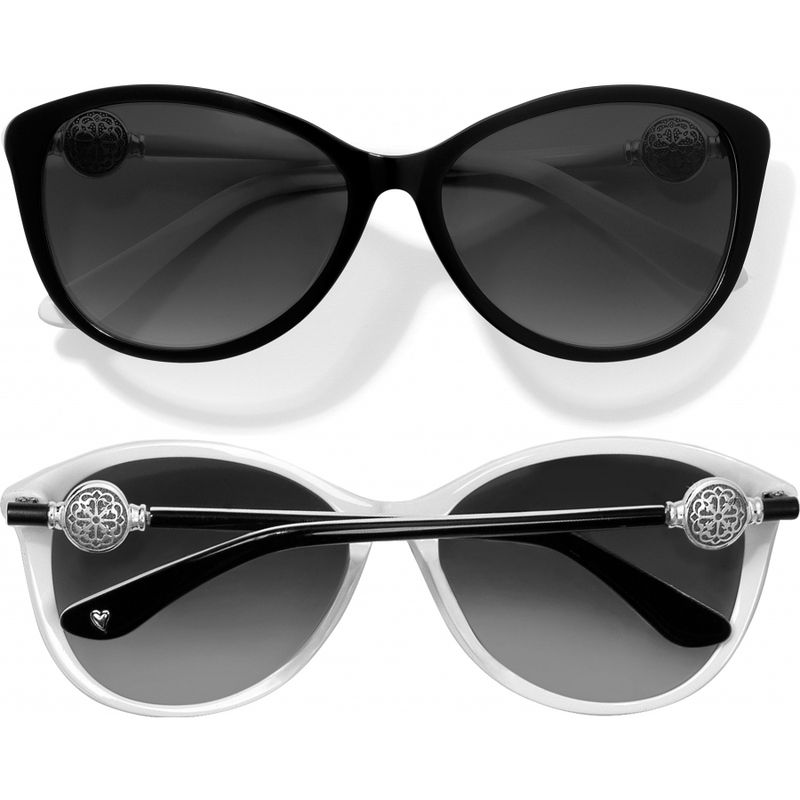 Brighton A12623 Ferrara Sunglasses-Black/White
