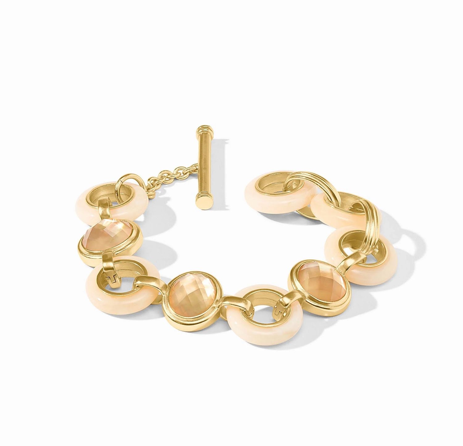 Julie Vos BL244GAIV00 Carnaby Stone Bracelet-Ivory O/S