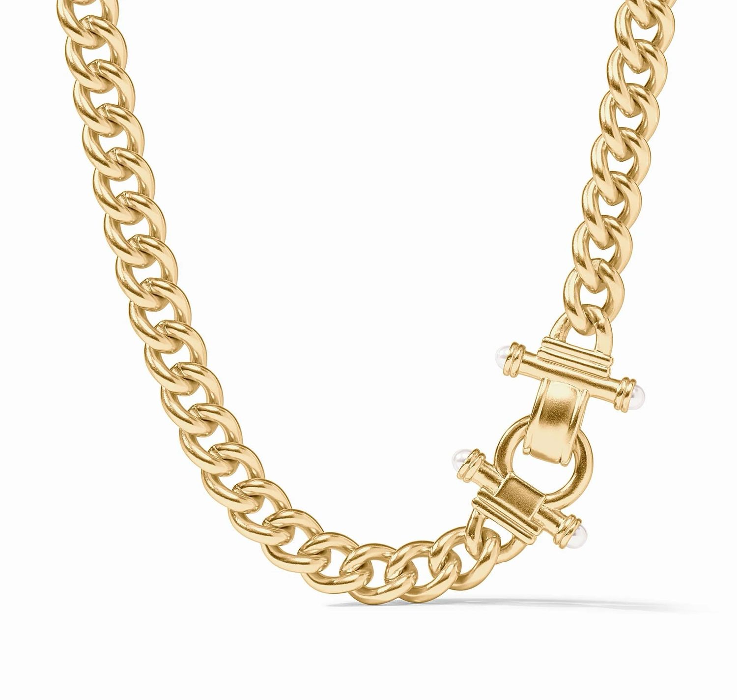 Julie Vos N571GPL00 Dolce Demi Link Necklace-Pearl O/S