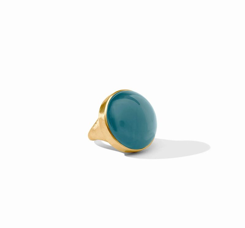 Julie Vos R247GIPE Solara Stmt Ring-IridesMontBlue