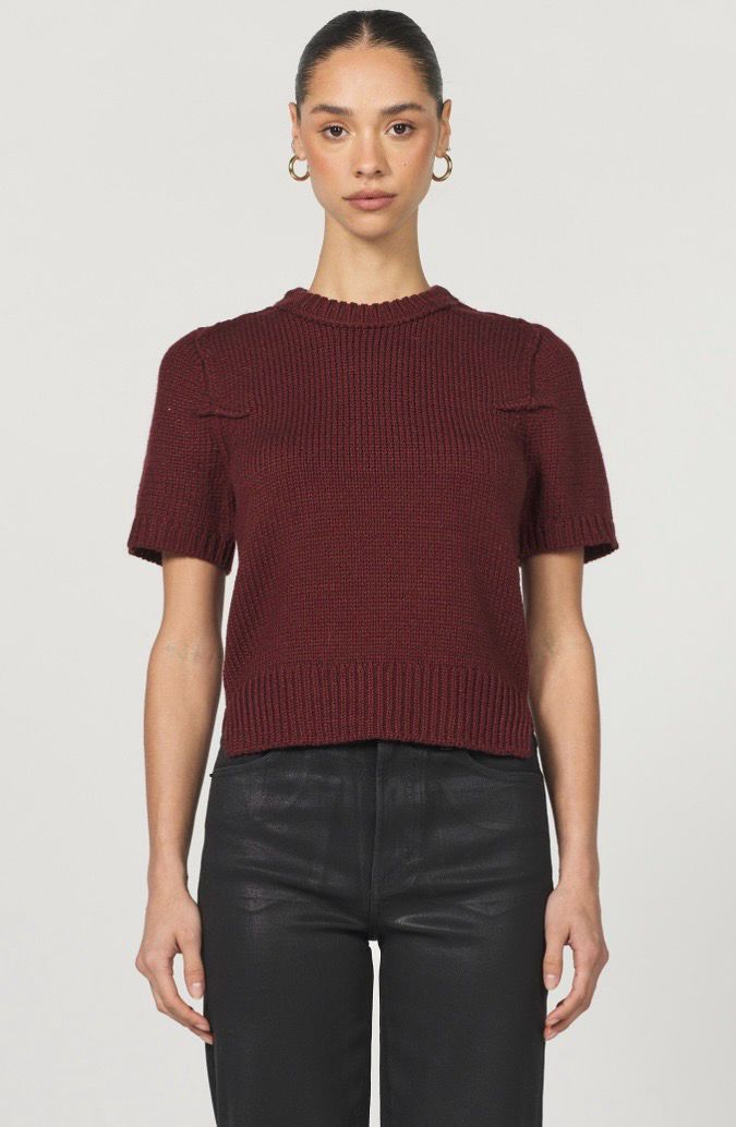 Dear John DSW3188TBR Sabine SS Crew-Tibetan Red