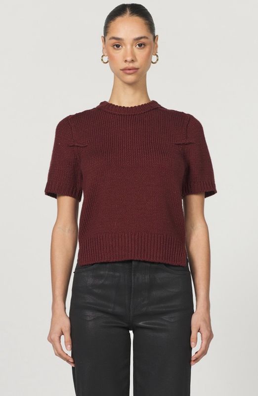 Dear John DSW3188TBR Sabine SS Crew-Tibetan Red