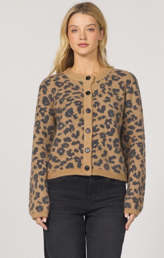 Dear John DSW3190LPD Amina Cardigan-Leopard