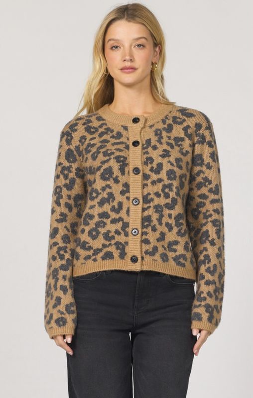 Dear John DSW3190LPD Amina Cardigan-Leopard