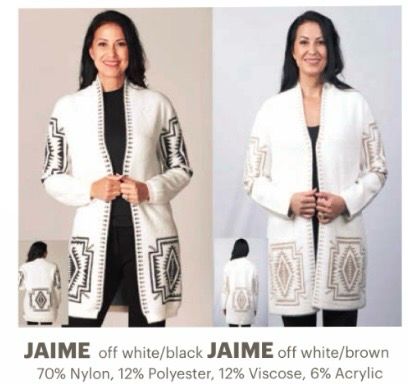 Venario Jaime Cardigan-White/Brown
