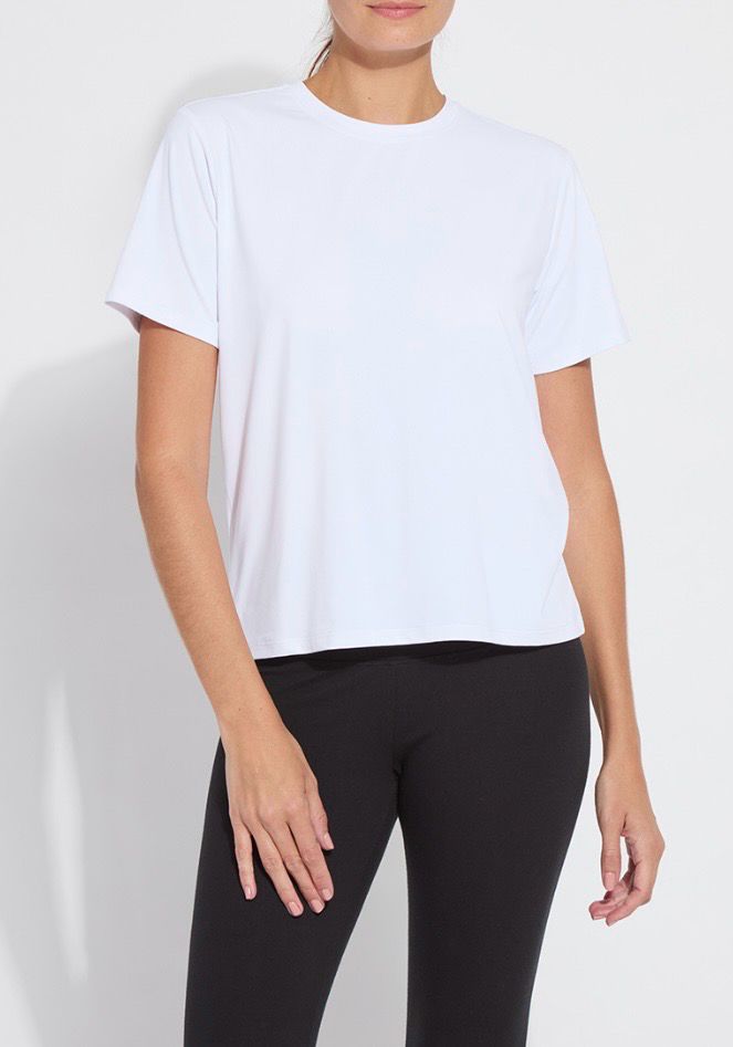 Lysse 21-3583 Perfect Box Cut Tee-White