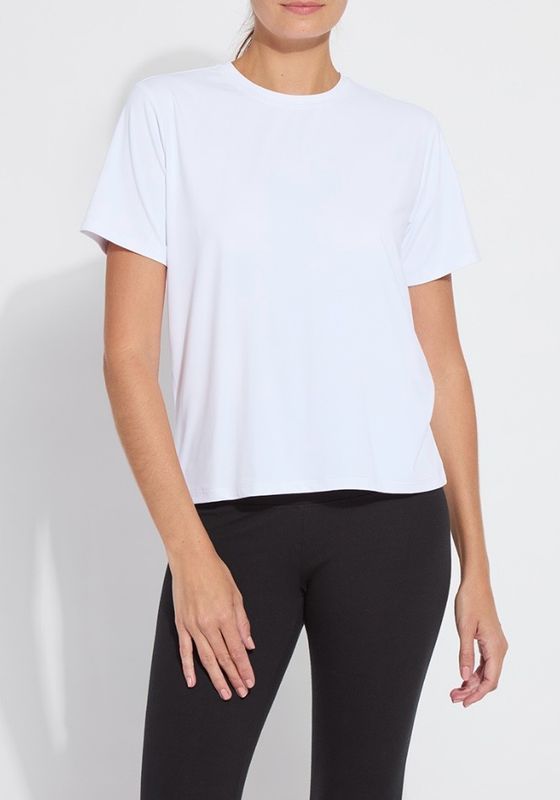 Lysse 21-3583 Perfect Box Cut Tee-White