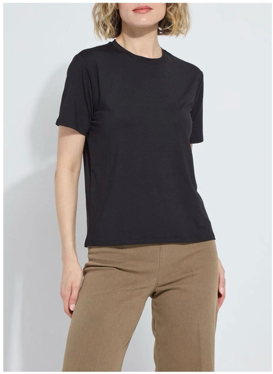 Lysse 21-3583 Perfect Box Cut Tee-Black