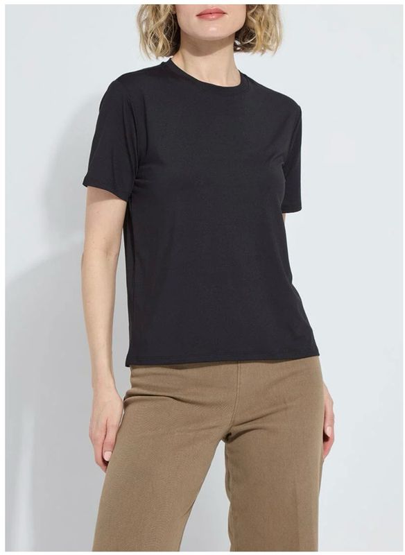 Lysse 21-3583 Perfect Box Cut Tee-Black