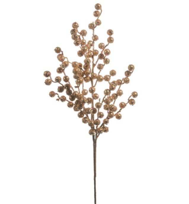 RAZ F4506730 Gold Berry Spray 29&quot;