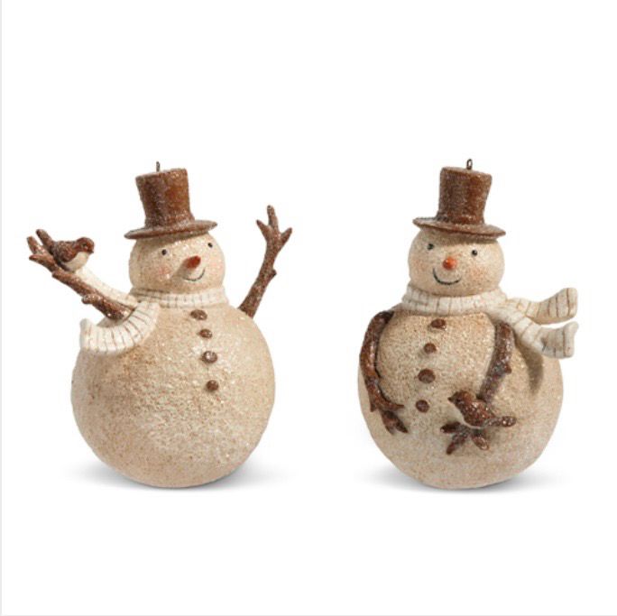 RAZ 4407007 Whimsical Snowman Ornament 4.75&quot;