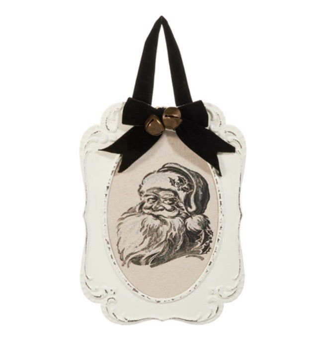 RAZ 4521347 Santa Embossed Wall Art-12&quot; 